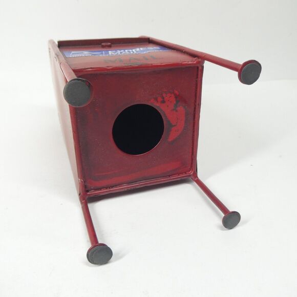 USPS Red Express Mail Dropbox Replica Model 8" Tall U.S. Mail Mailbox Metal Mini - Picture 6 of 7
